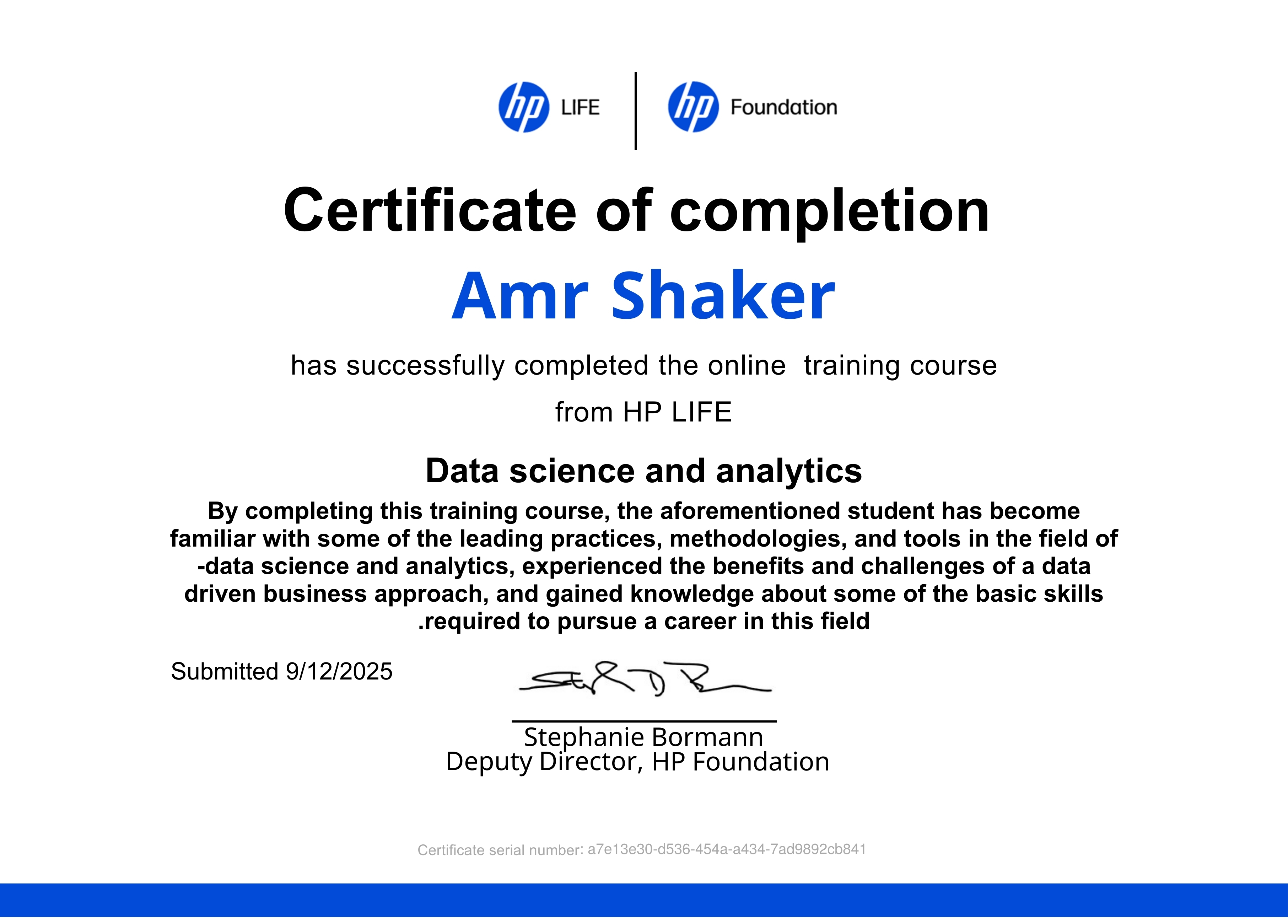 Data Science and Analytics